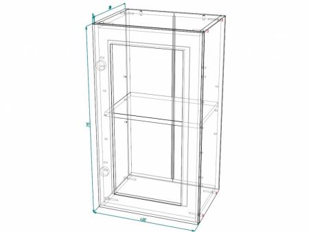 Шкаф верхний со стеклом ШВС 400 image 2