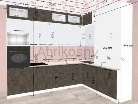 Кухня в стиле Нувель.Проект дома МСК Нижневартовск image 5